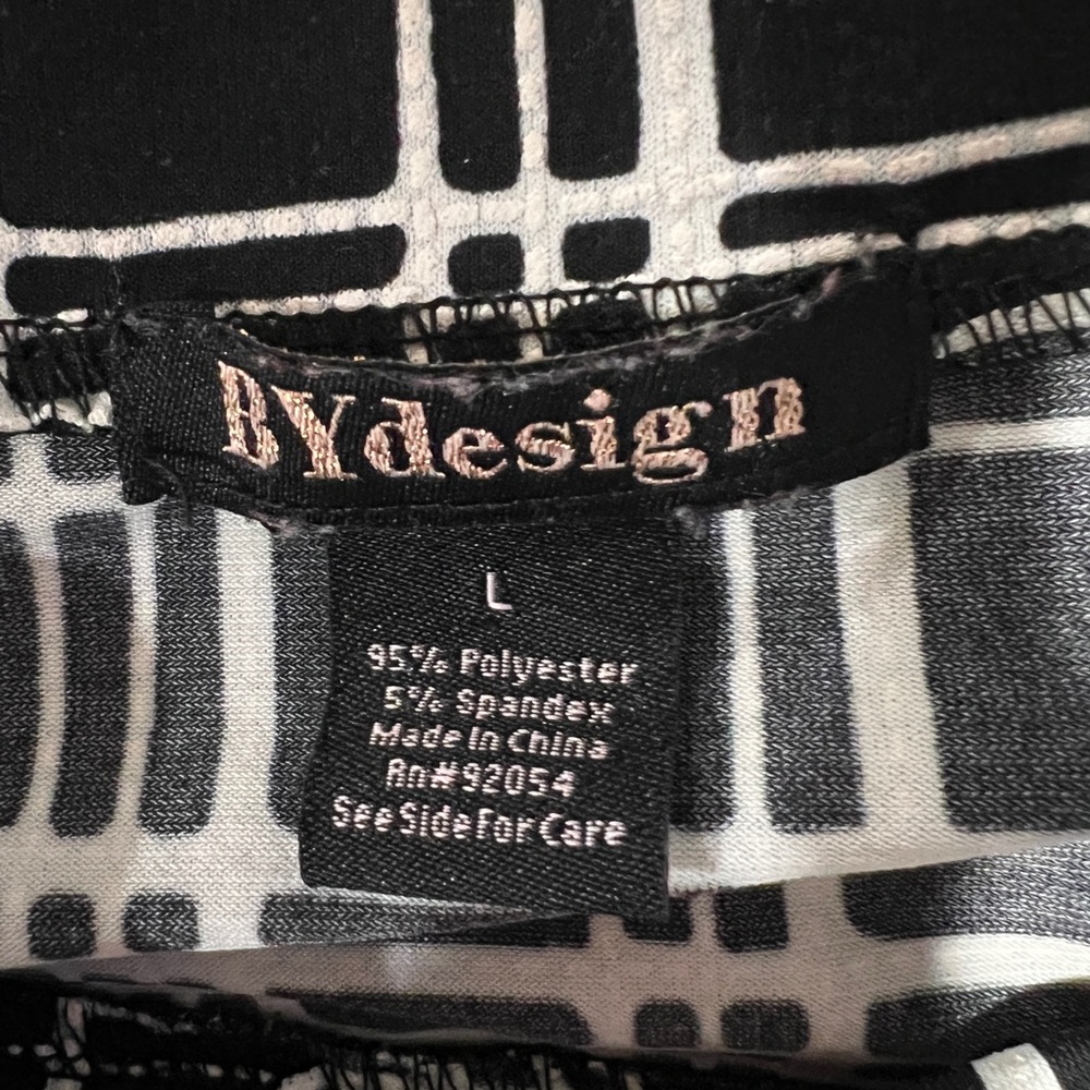 Black and White Plaid Sleeveless Top size L - Picture 3 of 5